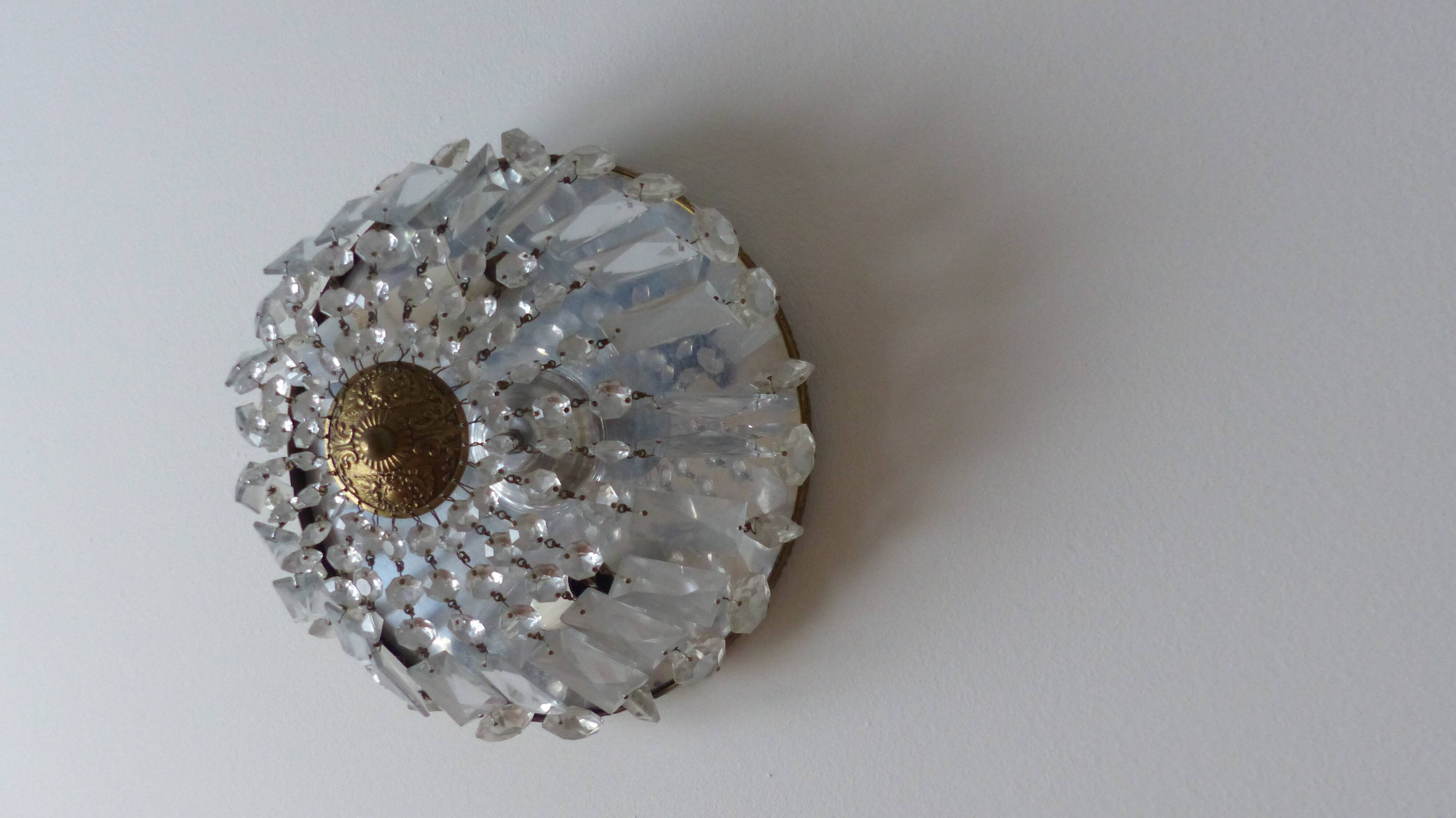 old crystal ceiling lamp