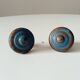 Pair of antique cast iron furniture handles
