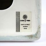 Set of 2 ceramic table lamps from Manises, 1960s