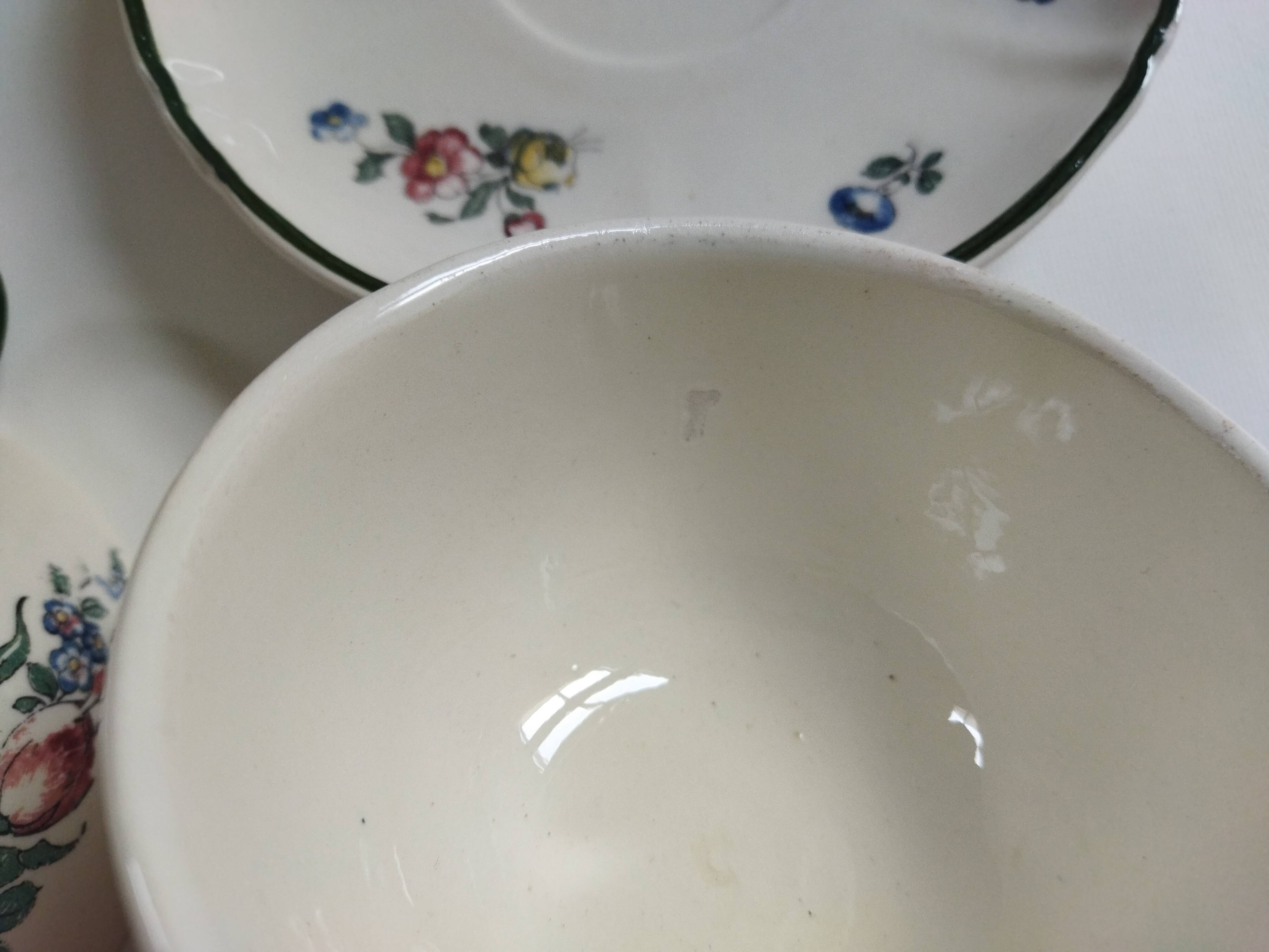 Old earthenware cups Villeroy & Boch 1562 Old Strasbourg