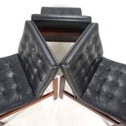 France & Son Set of 3 Modular Leather Armchairs by O. Gjerløv-Knudsen/T. Li