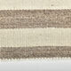 210x300 cm Natural Turkish Kilim, Striped white and brown kilim carpet