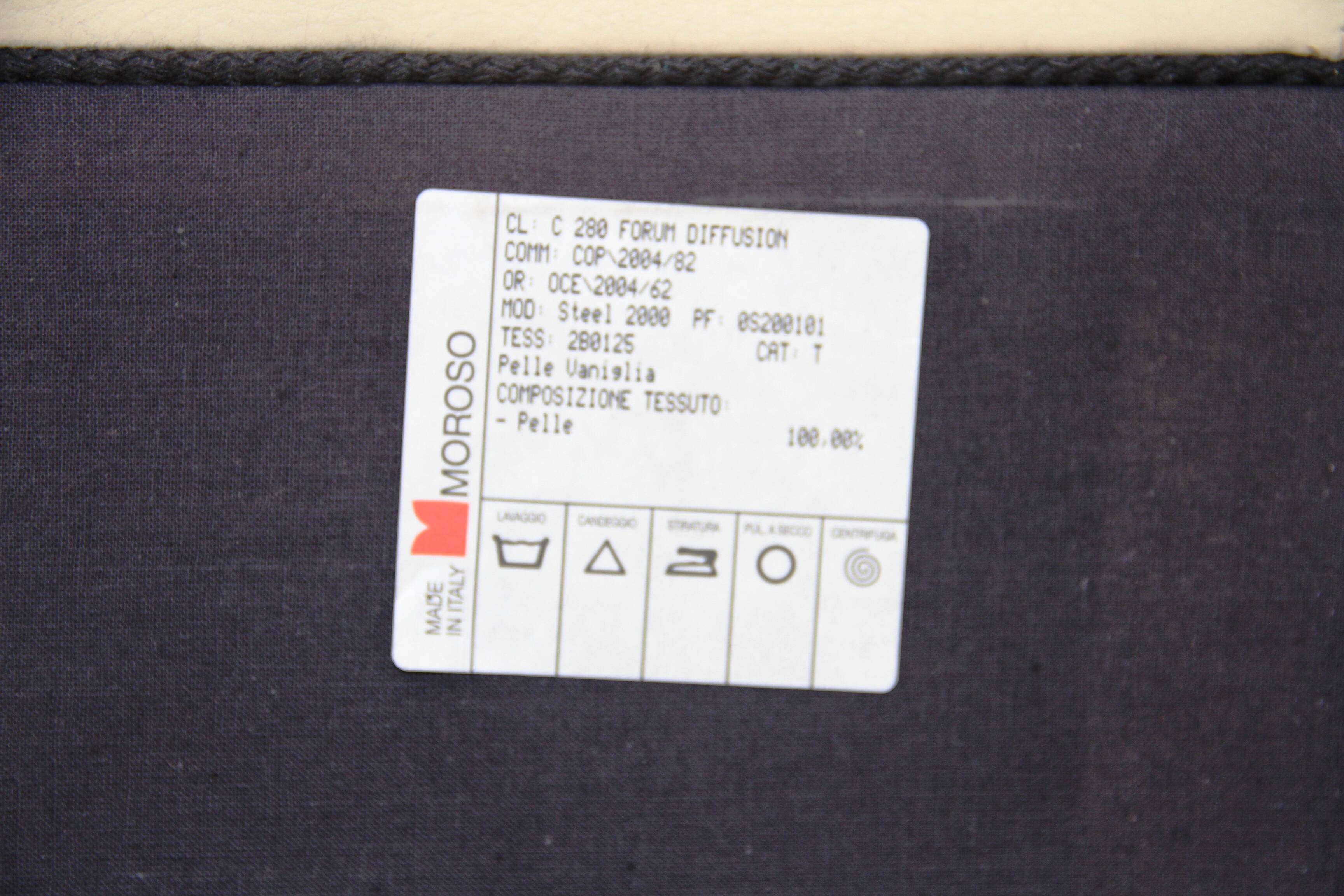 Steel armchair, Moroso