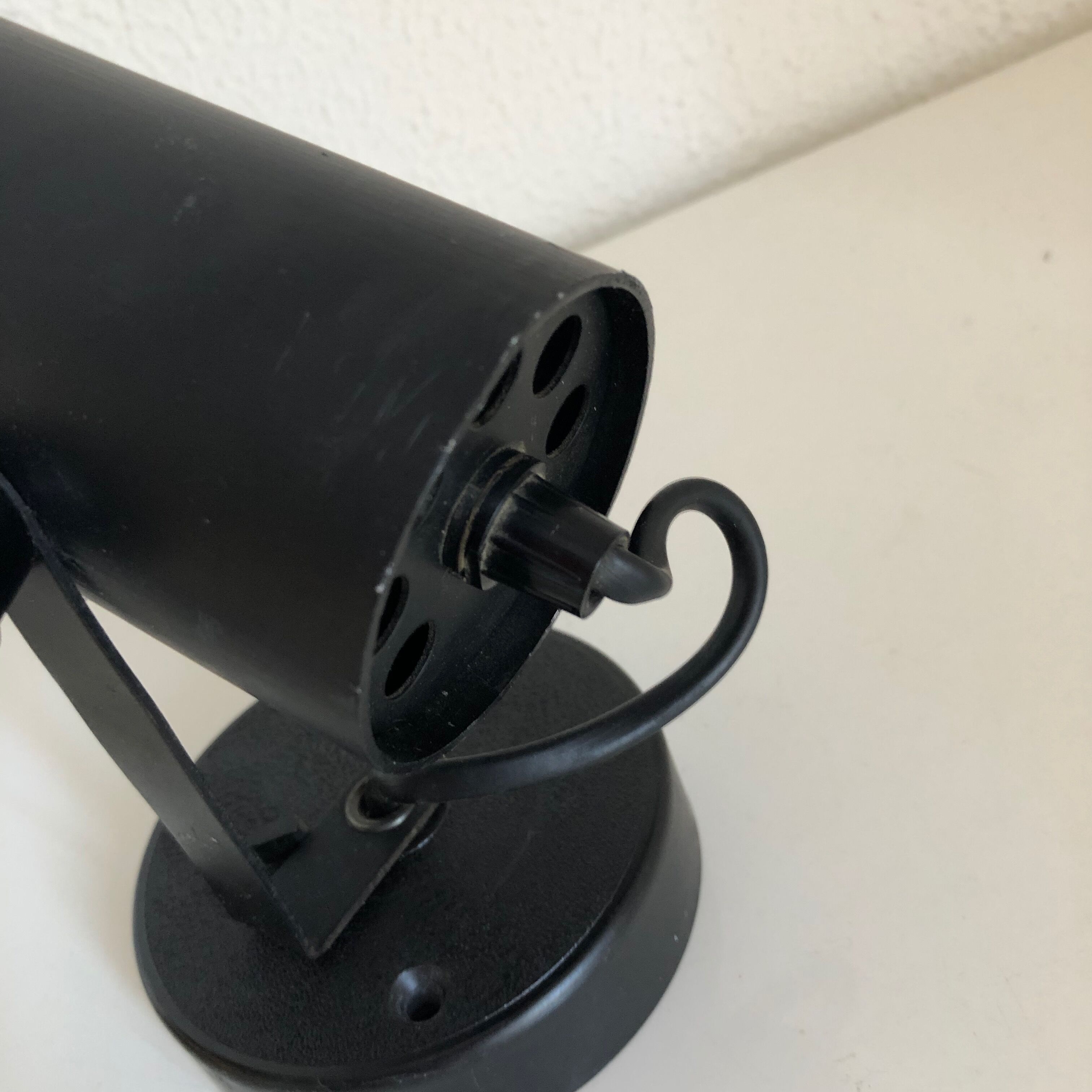 Pair of black spots vintage tubes 1950