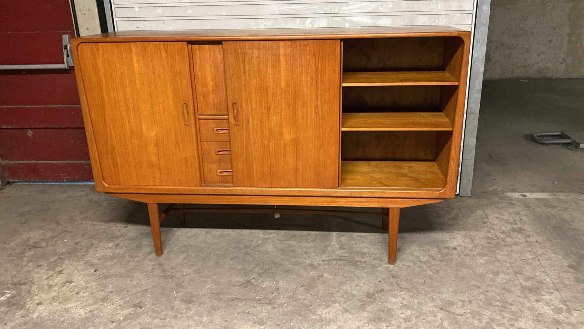 Vintage Scandinavian teak enfilade Clausen & son