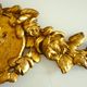 Fronton, bronze doré, ornement pour miroir, meuble, signé Jacquet Grelier