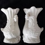 Pair of earthenware saturator vases