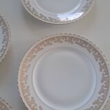 Set of 8 Limoges porcelain plates ADP ROYAL.