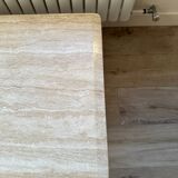 Travertine coffee table