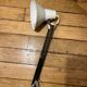 Vintage black and white Ledu architect lamp.