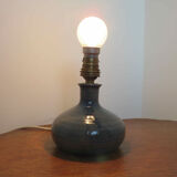 Sandstone lamp, signed, 60s