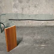 Hans von Klier for FIAM, coffee table in glass, glass, 1990s, Italy