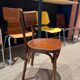 Set of 6 baumann bistro chairs classic years 50 bois fonce
