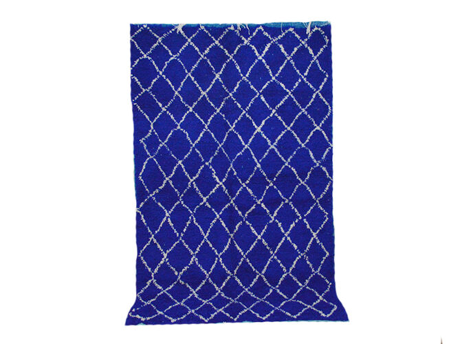 Tapis marocain bleu 233x145cm