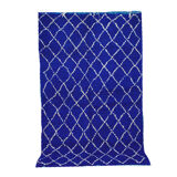 Moroccan blue carpet 233x145cm