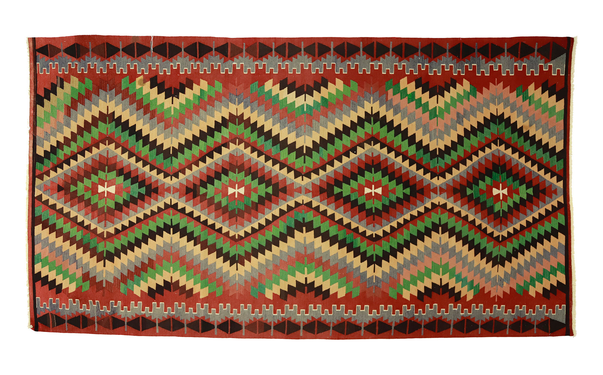 Anatolian handmade kilim rug 317 cm x 174 cm