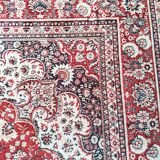 Large vintage carpet pure wool Persian design 240x340cm French made