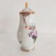 Small flower porcelain teapot, late 19th