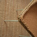 Wicker bedside table