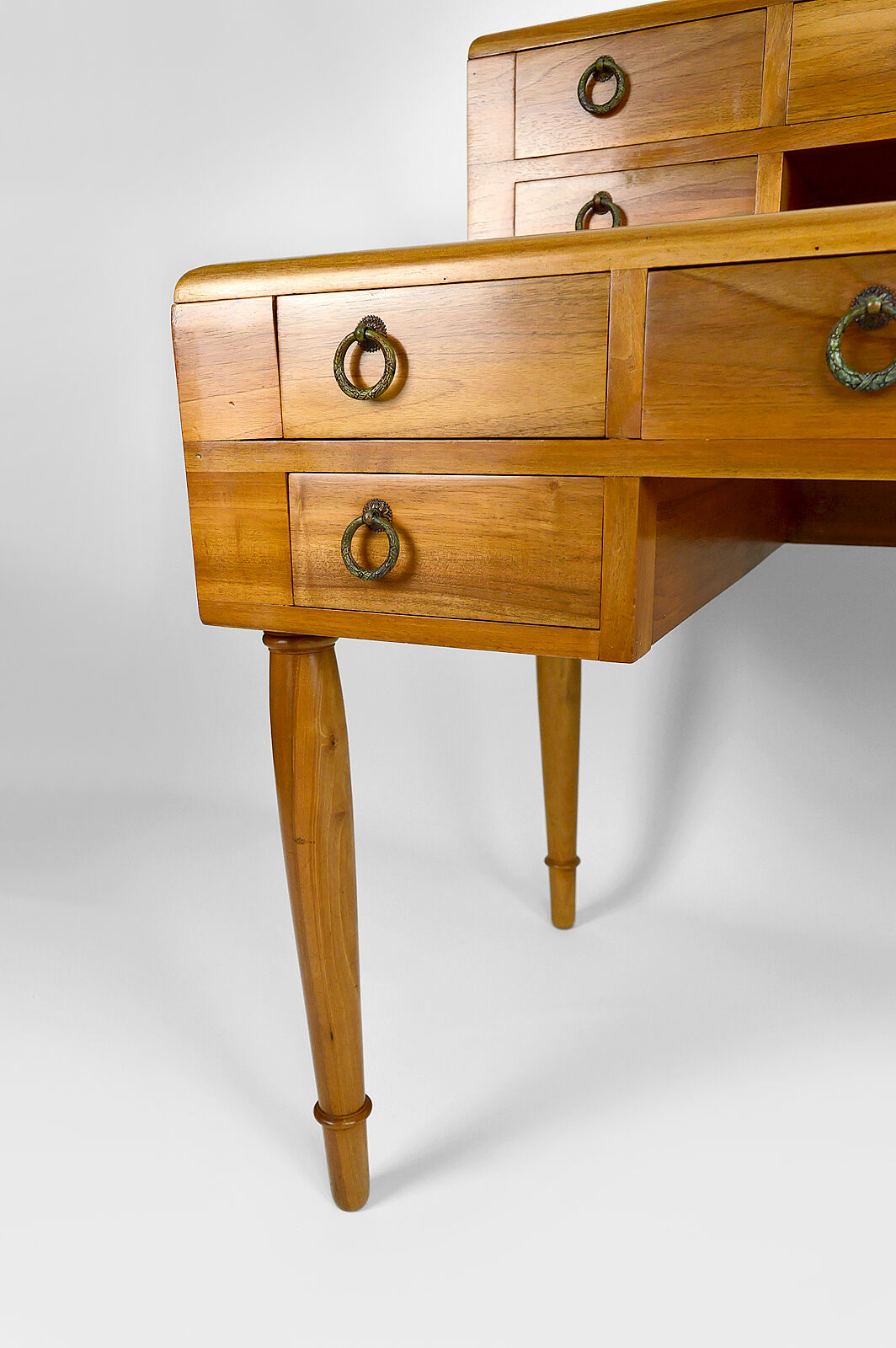 Art Deco walnut desk, France, circa 1940