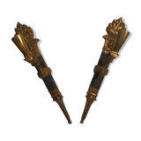 19th bronze wall light