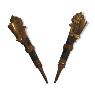19th bronze wall light
