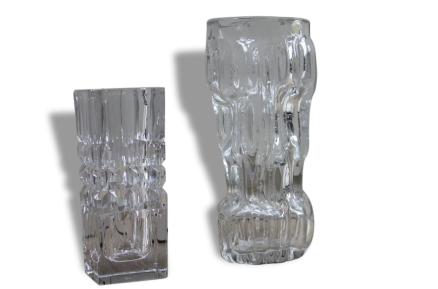 Vintage crystal vases