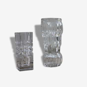 Vintage crystal vases