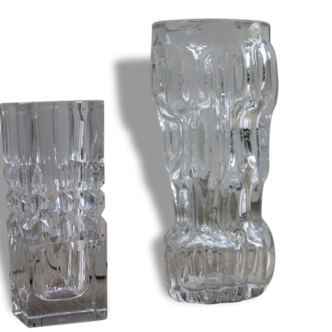 Vintage crystal vases