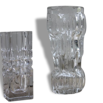 Vintage crystal vases