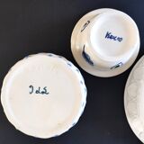 Set of three earthenware boxes