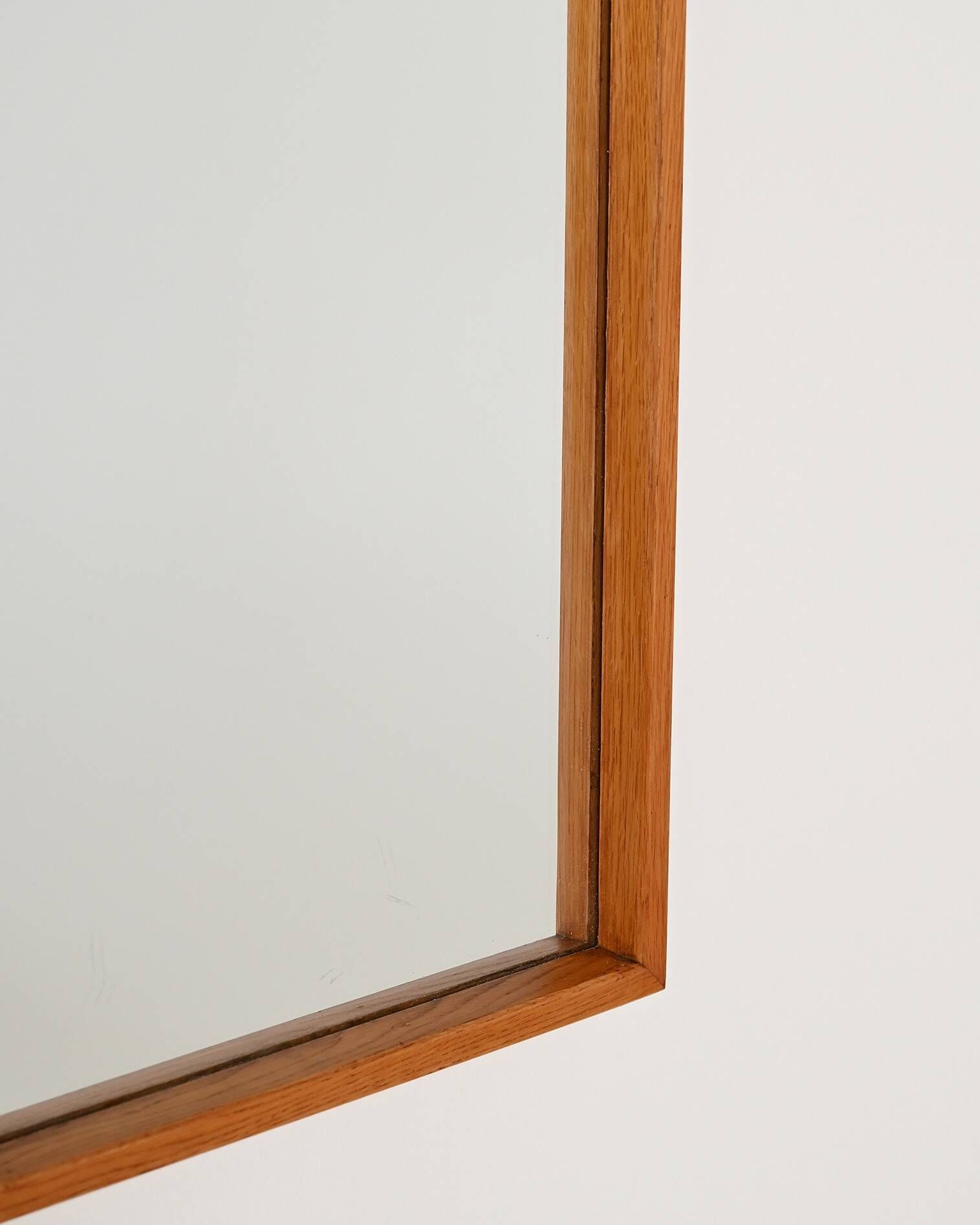 "Glas-Mäster" oak mirror, 1950s-1960s