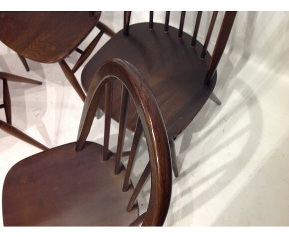 Série de 4 chaises Ercol
