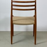 4 chairs model 78 by Nils O. Moller 1960