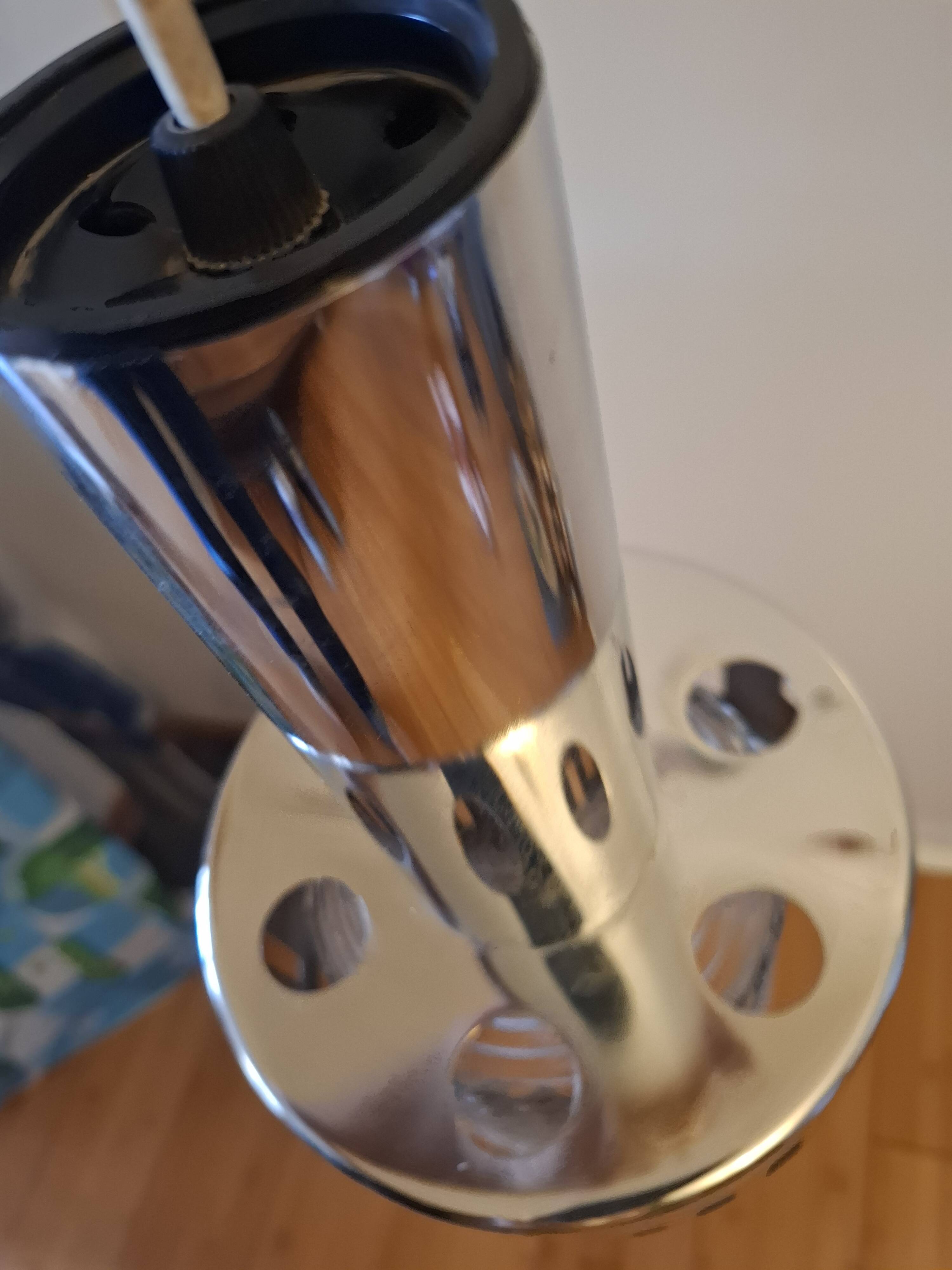 Suspension en metal chromé années 70'S RAAK