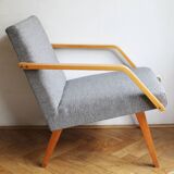 Pair of 1970s Armchairs by Mier with new fabric