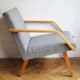 Pair of 1970s Armchairs by Mier with new fabric