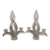 Pair of candlesticks Art de Vannes France