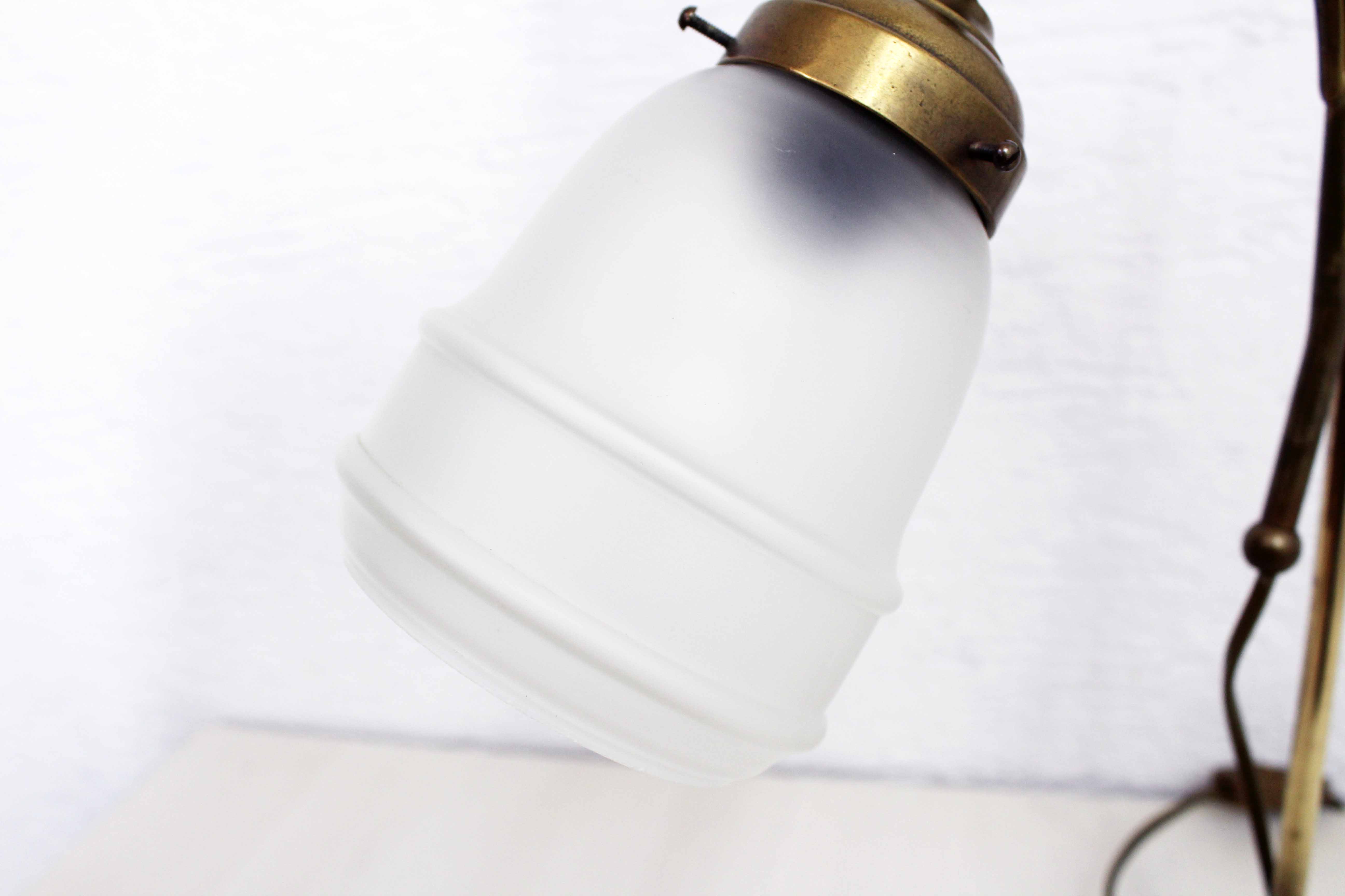 Former swan collar desk lamp