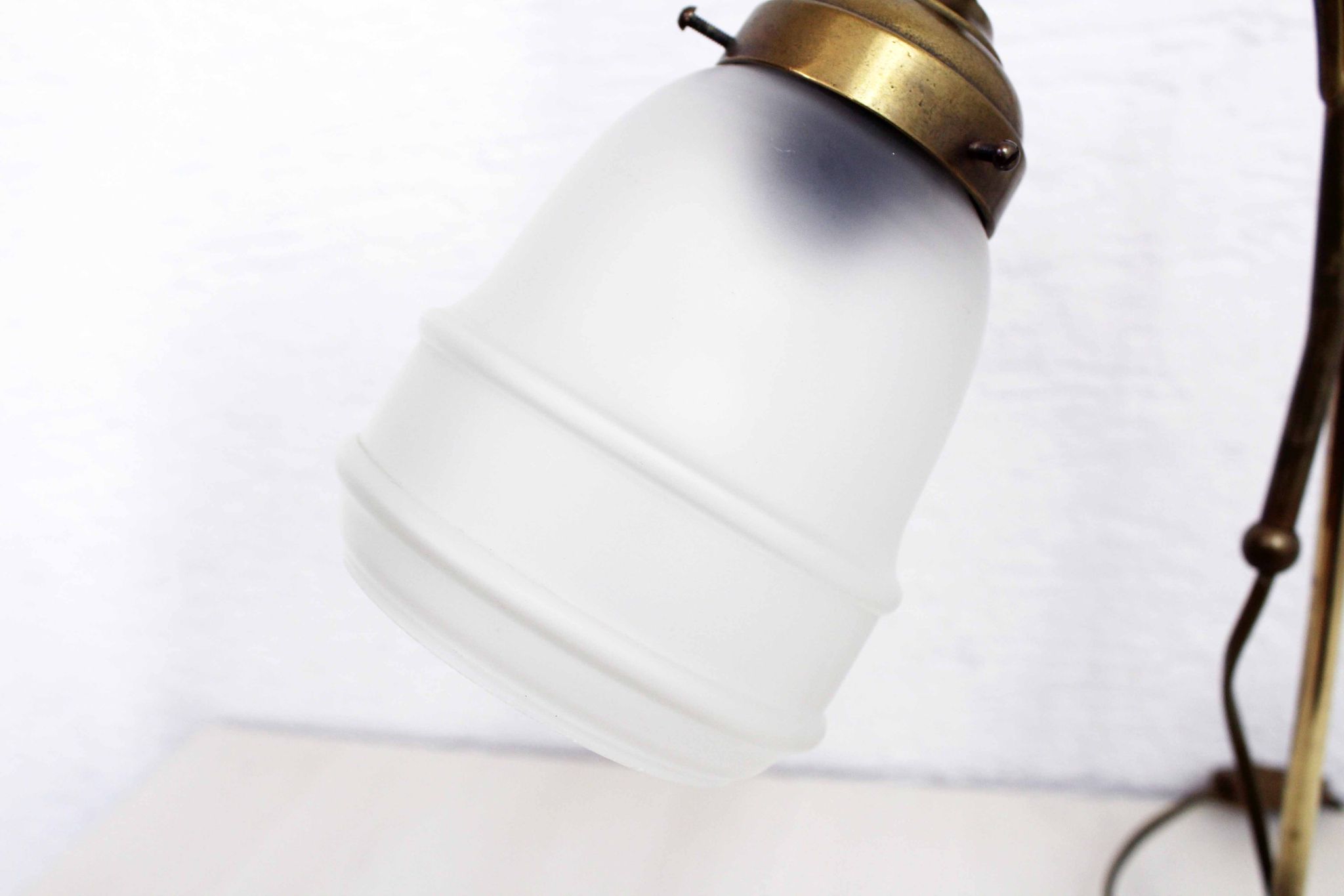 Ancienne lampe de bureau col de cygne