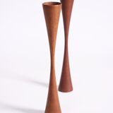 Scandinavian teak candlesticks