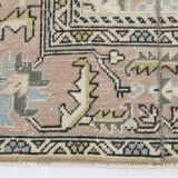 Tapis persan 3x10 nuances de vert, 81x319Cm