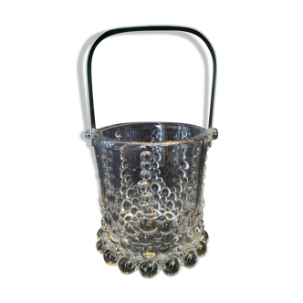 Glass ice bucket design 70s - avon 1886 - 1974