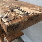 Etabli de menuisier chêne 250cm, début XX