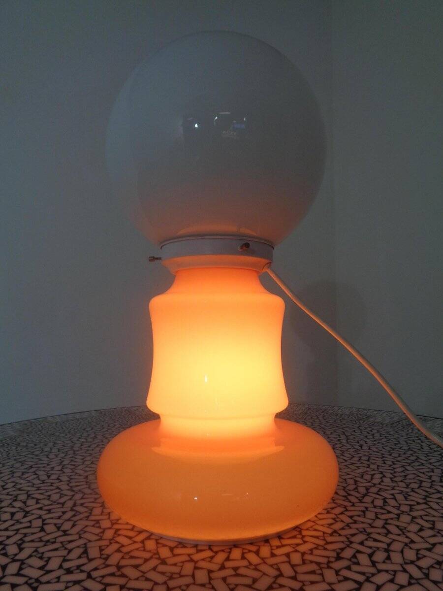 Italian glass standard lamp, 1970s