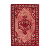 Handmade bohemian turkish 1980s 157 cm x 236 cm red carpet