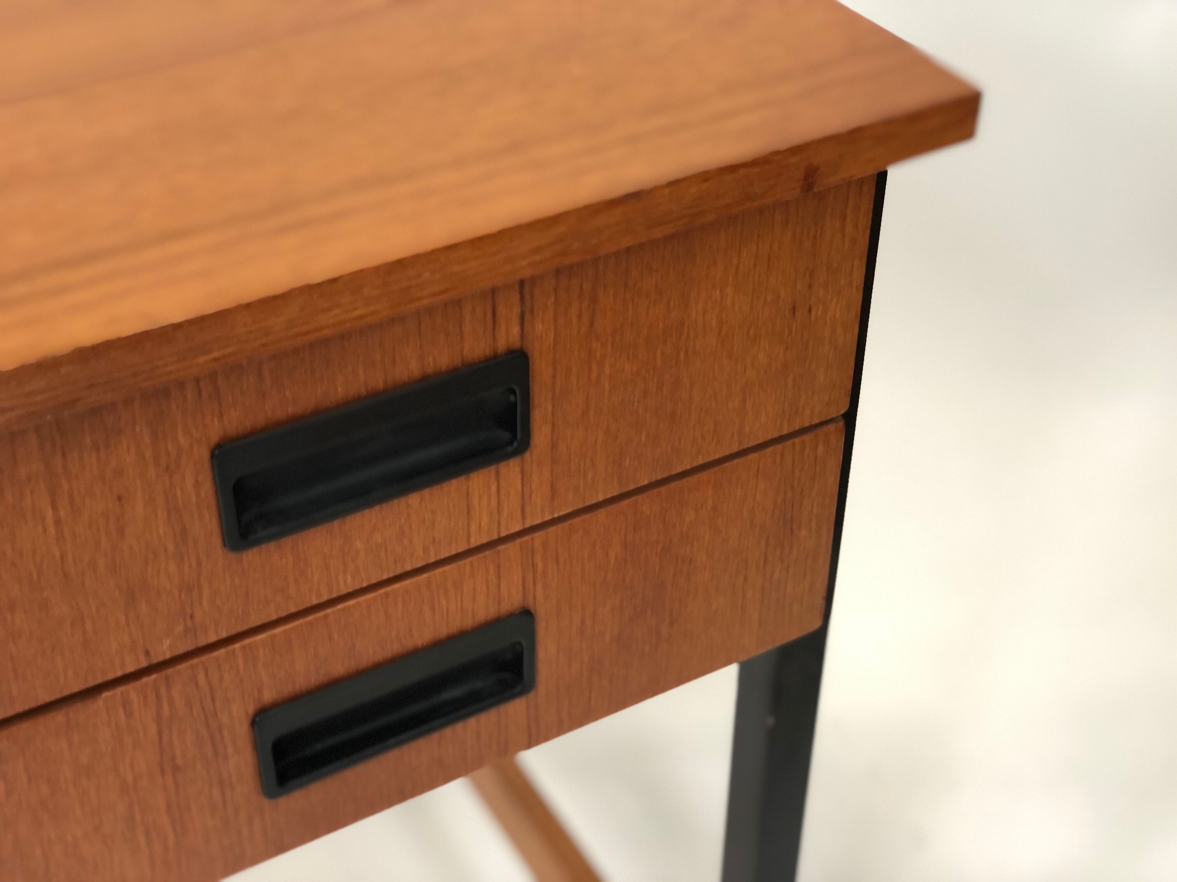 Desk of the 60 years with teak top, dutch