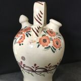 Gargoulette Cantir in ceramic with floral paint decoration