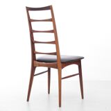 Suite of 4 Scandinavian teak chairs model Lis