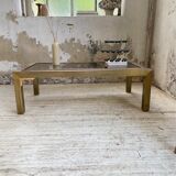 Table basse en laiton années 60